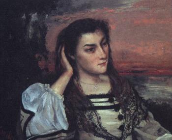 Gustave Courbet : Portrait of Gabrielle Borreau (The Dreamer)
